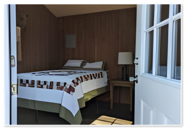 interior of one of our cabins