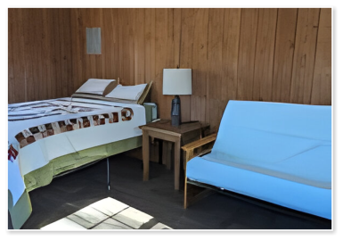 interior of one of our cabins