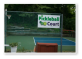 pickleball court at green valley campground